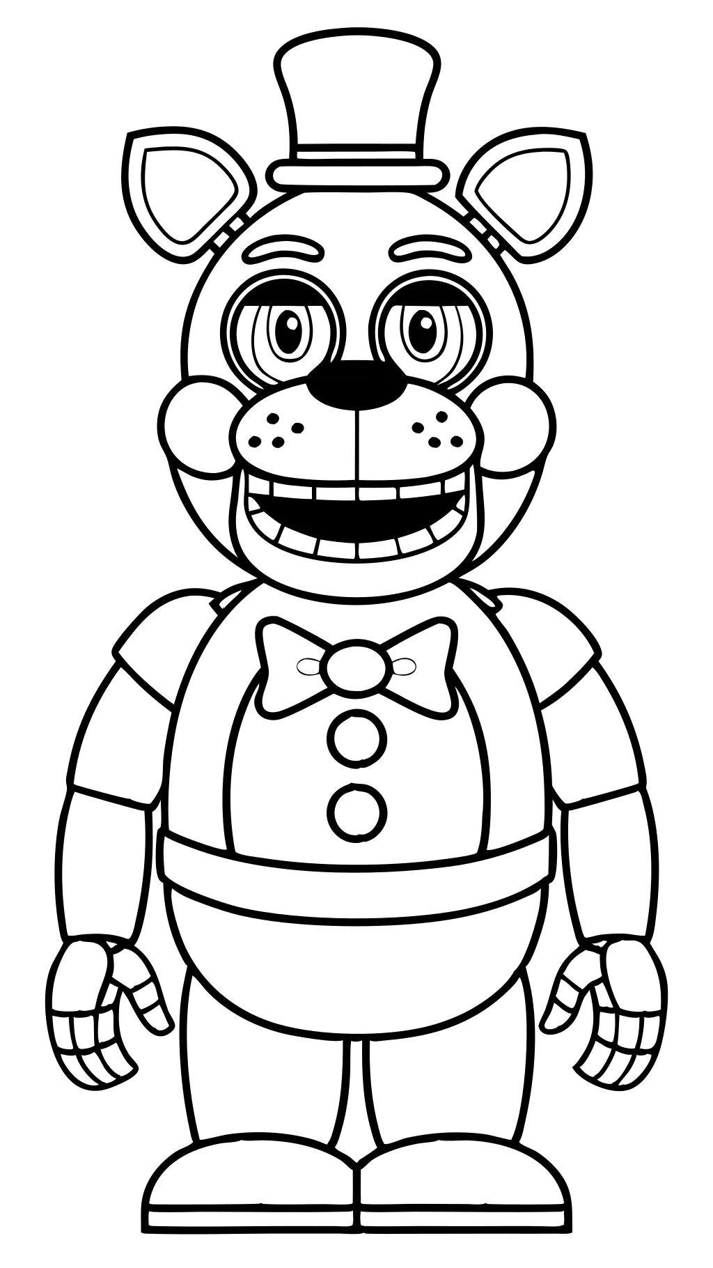 Cinq nuits à Freddy’s Coloring Pages Security Breach